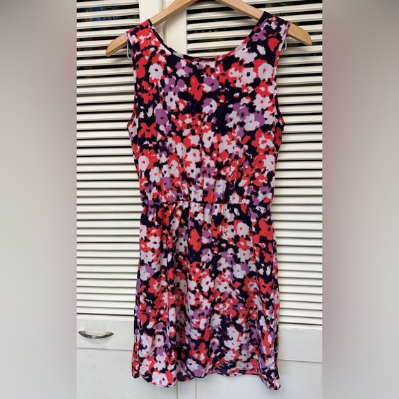 Banana Republic Pink & Purple Floral Dress, Size 2 💥2/$15 or $3/$20💥 - Picture 2 of 10